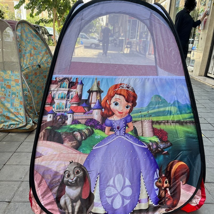 چادر بازی کودک طرح سوفیا با درب زیپی مناسب بازی هدیه کادو دخترانه