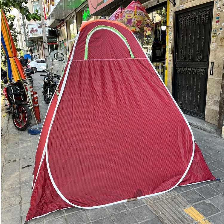 چادر مسافرتی 8 نفره فنری مدل برنو ارتفاع بلند مناسب پراید تیبا ساینا کوییک پژو کد 8