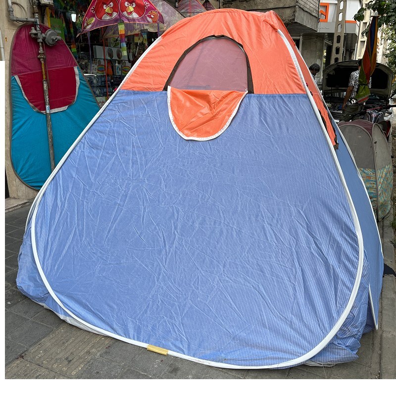 چادر مسافرتی 12 نفره مدل فنری تاشو کف ضخیم سفری ماشین صندلی موتور خودرو کد76