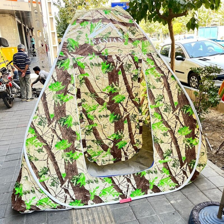 چادر مسافرتی 12 نفره جنس برنو با ارتفاع بلند و کف ضخیم و سه پنجره و رنگبندی کد11