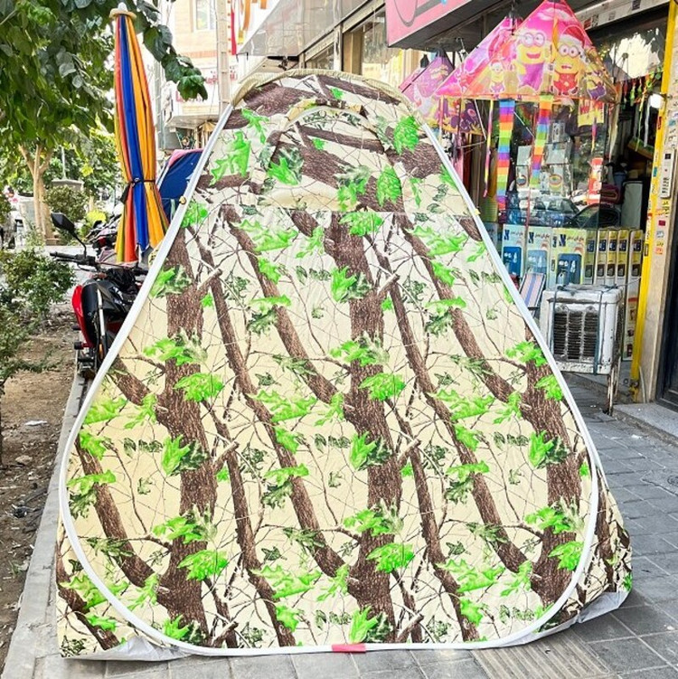 چادر مسافرتی 12 نفره جنس برنو با ارتفاع بلند و کف ضخیم و سه پنجره و رنگبندی کد11