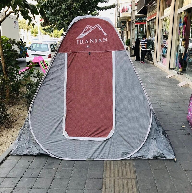 چادر مسافرتی8نفره فنری مدل برنو سفارشی کیفیت بالا ماشین پژو پراید تیبا کد401