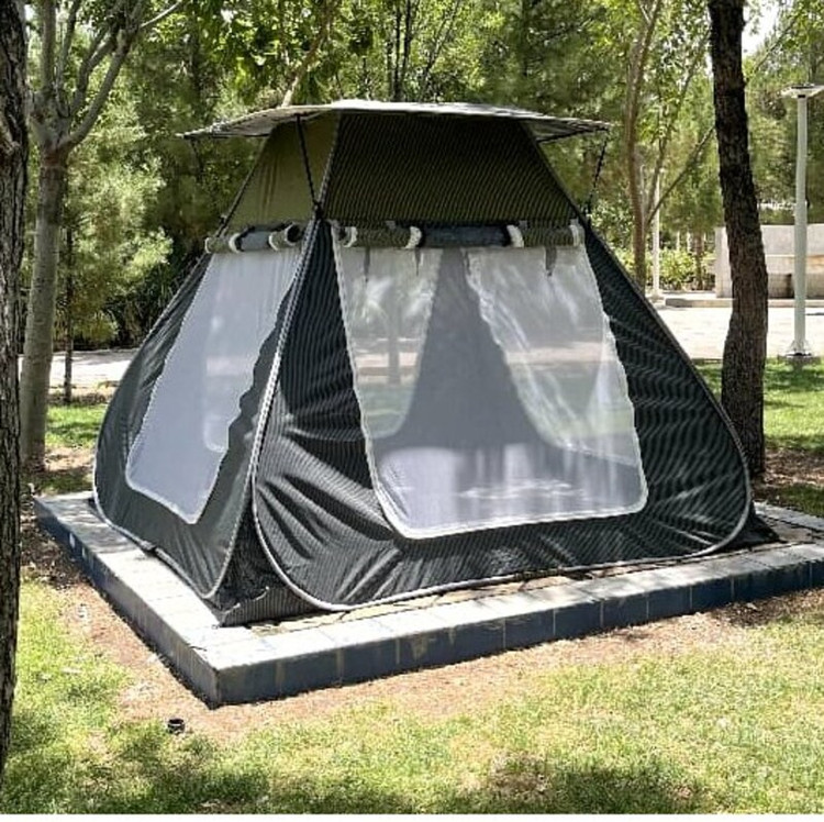 چادر مسافرتی و الاچیق 8نفره مکعبی مدل ریپس با درب های بزرگ و ارتفاع بلند کد6
