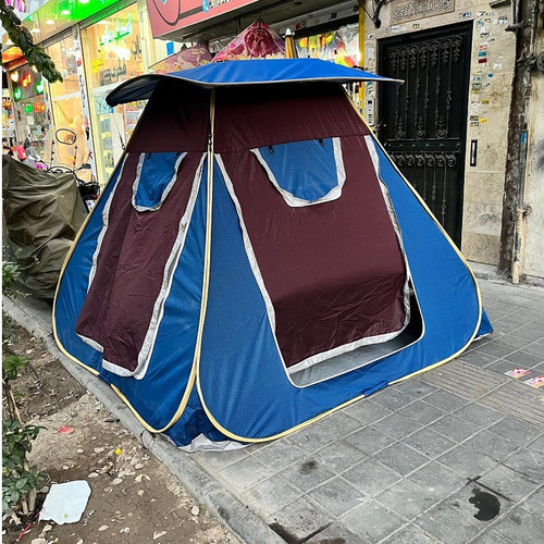 چادر مسافرتی فنری جنس ضخیم برنو آسان بازشو درجه یک سایز 8نفره مسافرتی کد 8