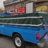 چادر نیسان برزنت 9 لایه اصلی صد در صد ضد آب با قلاب و دم اسبی رایگان سایز 4 در 5