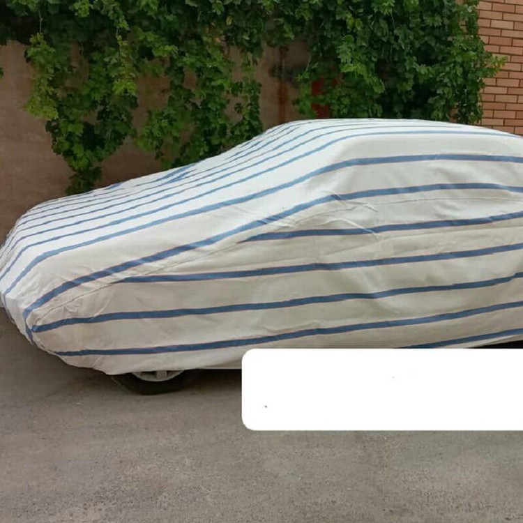 چادر ماشین نخی ضخیم مخصوص 206 صندوقدار ( SD )( برزنتی نخی ضخیم و با ضمانت مقاومت در برابر افتاب)