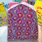چادربازی نوجوان پارچه ای طرح پونی بنفش