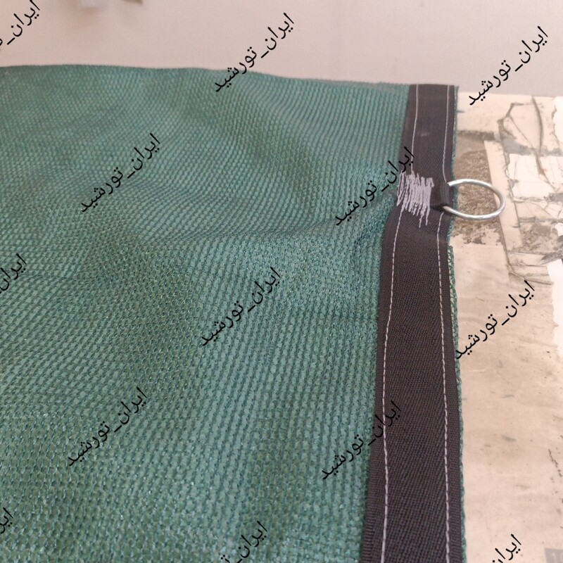 توری سایبان تراکم 80 درصد ( ابعاد 350 در 6 ) دور دوزی شده و حلقه دار