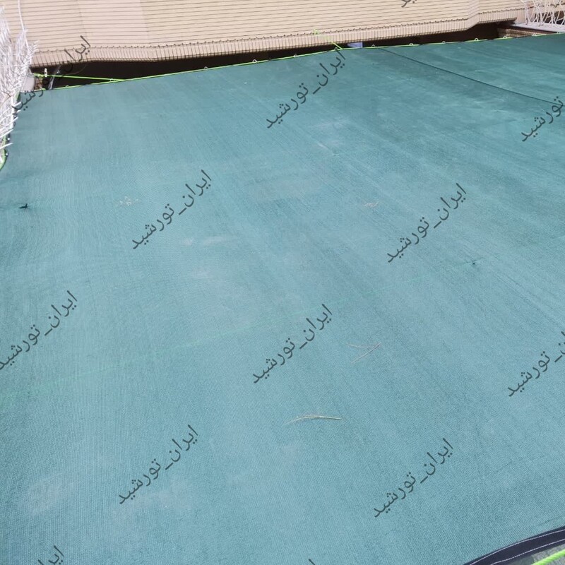 توری سایبان تراکم 80 درصد ( ابعاد 350 در 6 ) دور دوزی شده و حلقه دار