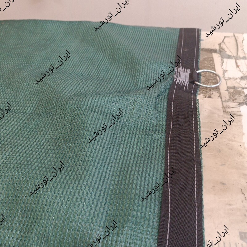 تور شید سایبان 80 درصد (ابعاد 12 در 10) دور دوزی شده و حلقه دار