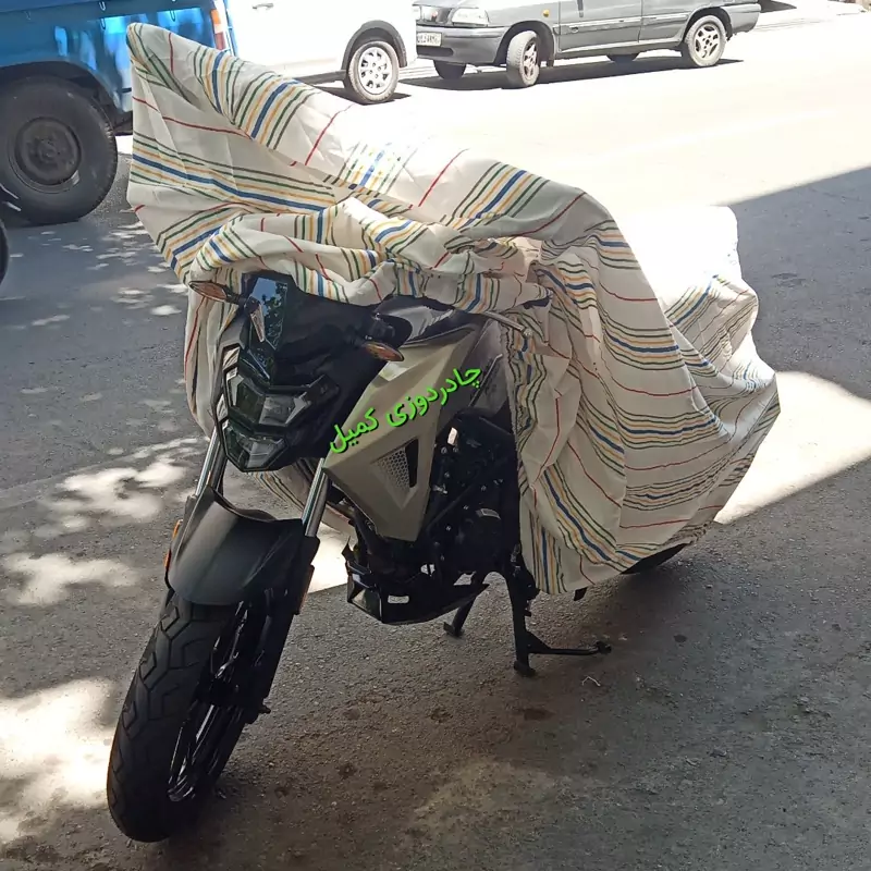 چادر موتورسیکلت آپاچی برزنتی نخی قابل شستشو