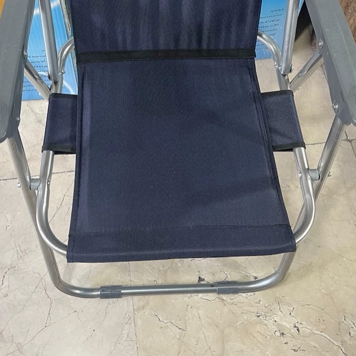 صندلی مسافرتی پشتی دار تاشو تقویت شده 9 فنره
