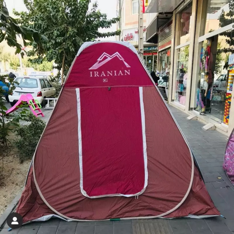 چادر مسافرتی 12 نفره فنری جنس آکسفورد برنو با ابعاد 9 متر