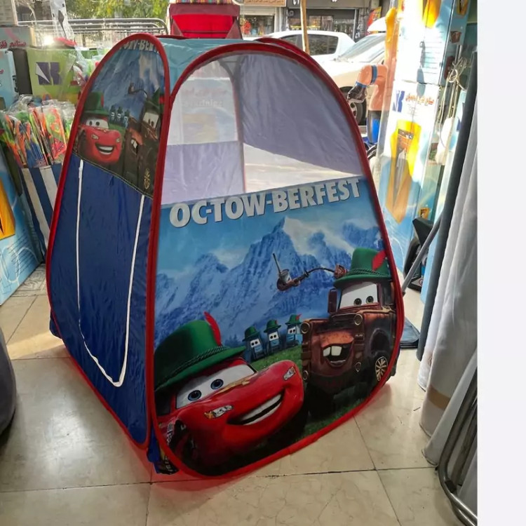 چادربازی کودک فنری طرح مک کویین با فیلم محصول
