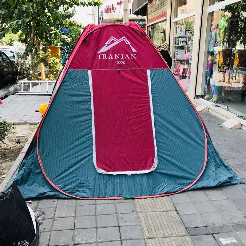 چادر مسافرتی8نفره فنری مدل برنو سفارشی کیفیت بالا ماشین افرود کمپ گردش کد90
