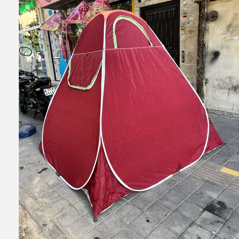 چادر مسافرتی فنری 6 نفره جنس برنو سفارشی دوز با فیلم