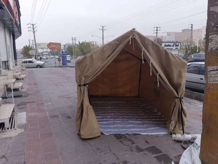 چادر برزنتی اسکلتی 3*4