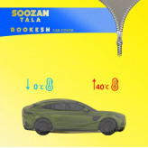 چادر خودرو سوزن طلا روکش مدل STR0M مناسب برای MVM 315