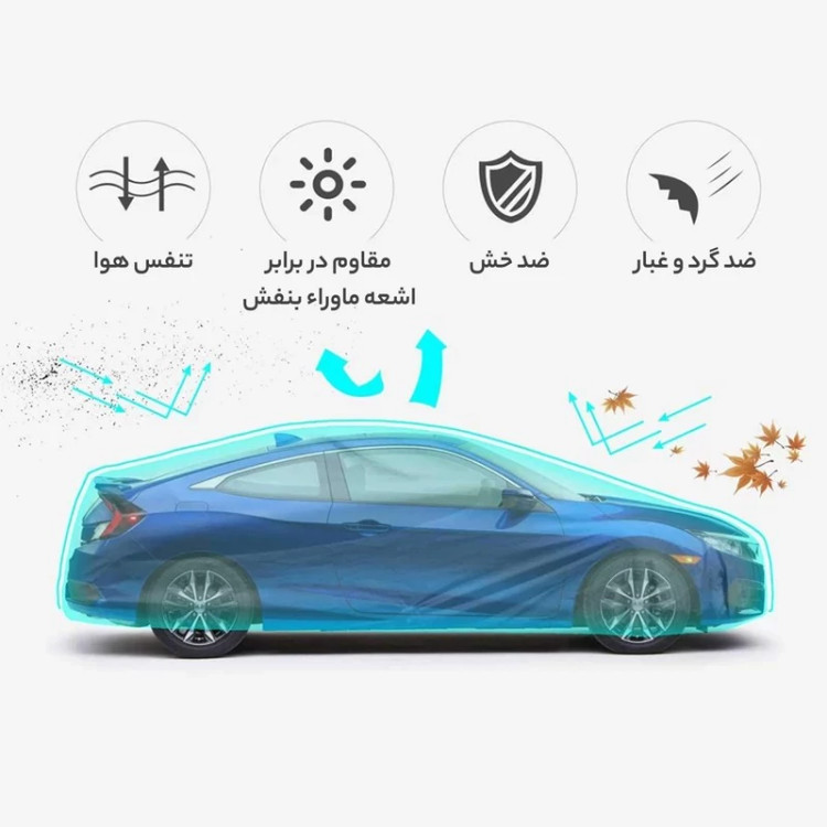 چادر خودرو رویال اسپرت مدل BEIE مناسب برای پژو پارس