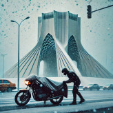 چادر موتور سیکلت ساکا مدل شمعی مناسب برای پالس NS