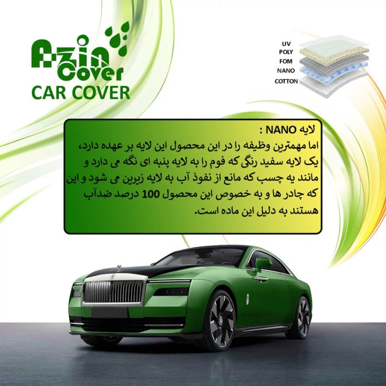 چادر خودرو آذین کاور مدل MULTILAYER مناسب برای هونگچی H5