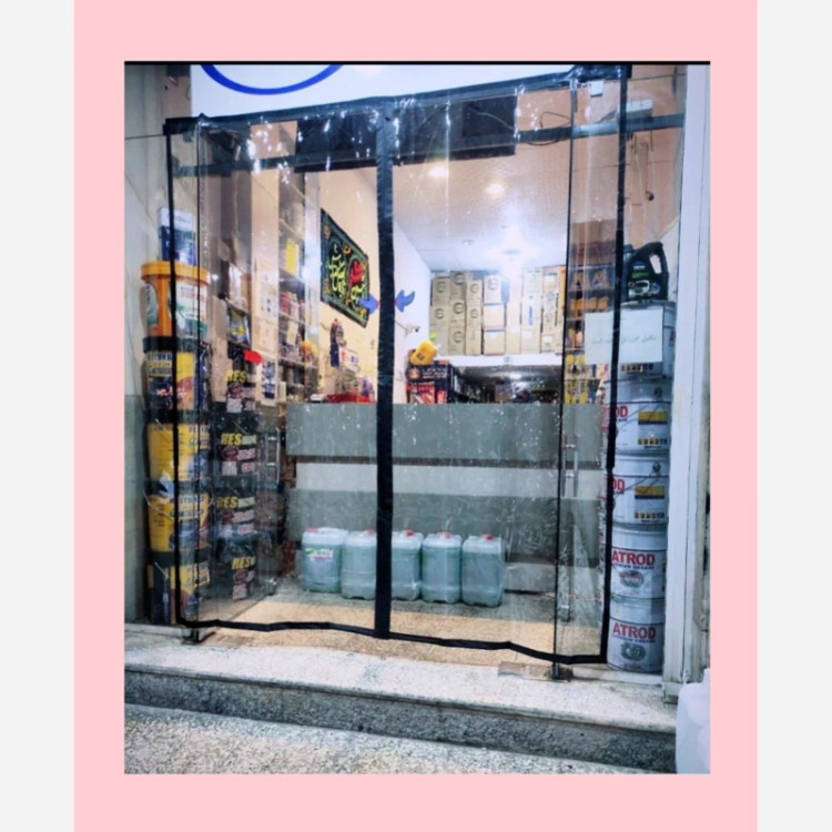 پرده آهنربایی نایلونی 130در240 سانت (ضمانتی) مدل جدید آهنربا یکسره درب نایلونی آهنربایی طلقی درب آهنربادار