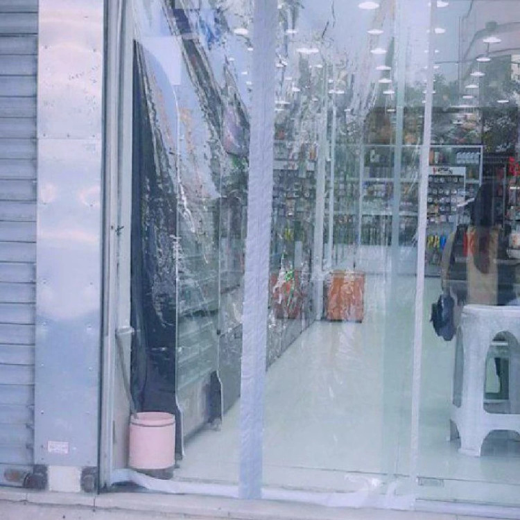 پرده نایلونی مگنتی 120 در 280 سانت ( ضمانتی ) مدل جدید آهنربا یکسره پلاستیکی آهنربایی طلقی درب