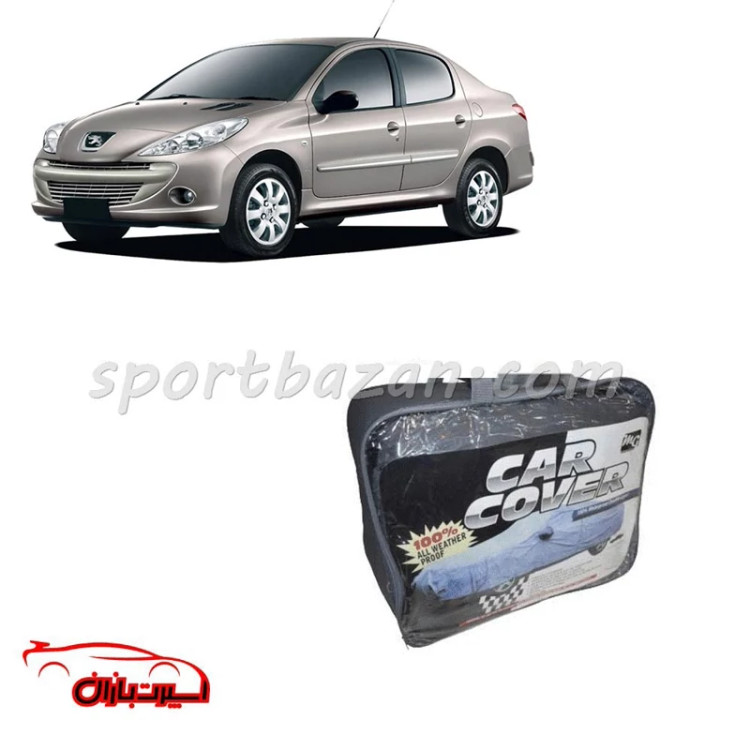 چادر ضد آب خارجی پژو 207 SD برند MG چهار فصل (ارسال پس کرایه)