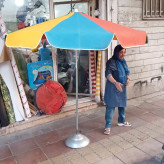 چتر پایه وسط برزنتی 2.5 متری مناسب آفتاب چند رنگ مدل 2