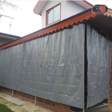 پرده و سایبان برزنت کانتینری ضد اب و افتاب درجه یک با حلقه و دوخت