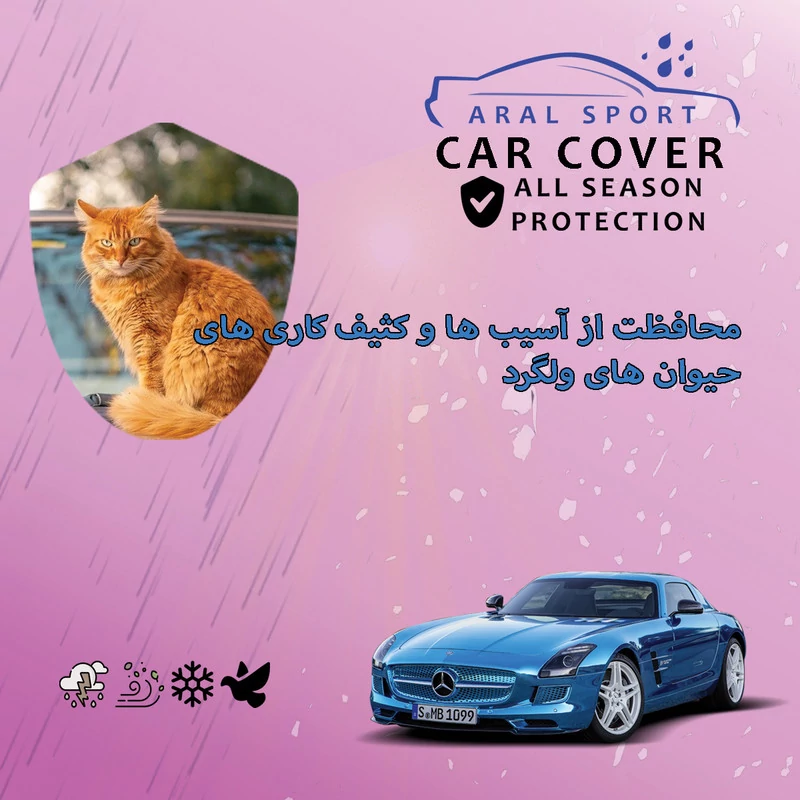 چادر خودرو آرال اسپرت مدل ARAL - WTPR مناسب برای هیوندا واکروز