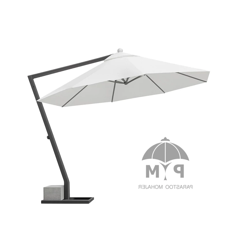 سایبان چتری گرد 4 متری پایه بغل