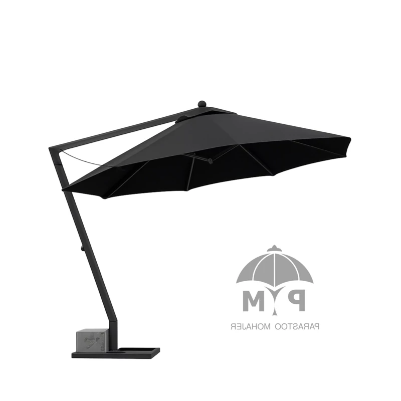 سایبان چتری گرد 4 متری پایه بغل