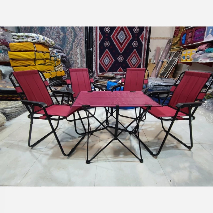 ست ۴ عددی صندلی مسافرتی( با میز)