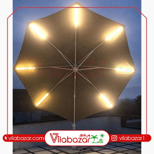 سایبان باغی پایه کنار دایره قطر 4 متر 360 درجه (آلمینیوم) (هزینه ارسال با مشتری گرامی به صورت پس کرایه)