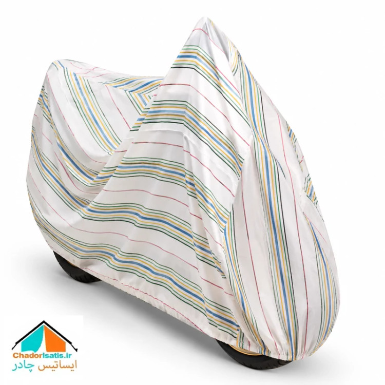 چادر موتور سیکلت ایساتیس مدل نخی داخل پنبه ( مقاوم به آفتاب و ضد خش ) مناسب موتور سیکلت کراس
