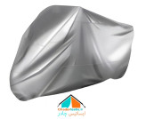 چادر موتور سیکلت ایساتیس طرح تفلون ( ضدآب چهار فصل و مقاوم به آفتاب) مناسب موتور سیکلت TVS Boxer 150cc