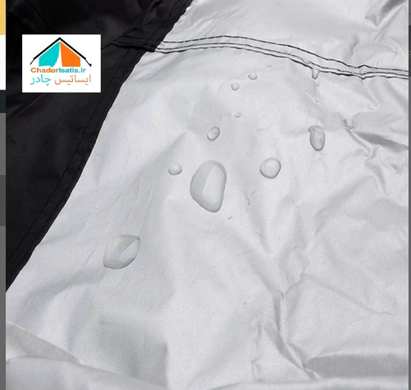 چادر موتور سیکلت ایساتیس مدل سیلور (جنس شمعی یا پشت نقره) مناسب موتور سیکلت کلیک 150