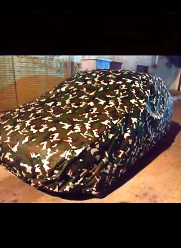 چادر ماشین چریکی ( ارتشی یا پلنگی ) جنس تفلون مخصوص تویوتا هایلندر (Toyota Highlander)(چهار فصل ، ضد آب و مقاوم به آفتاب