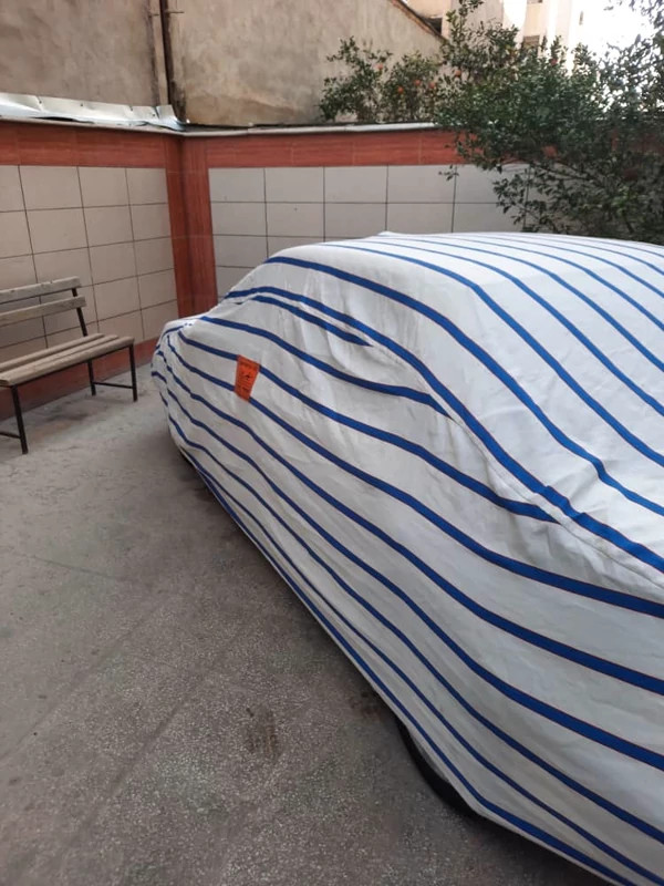 چادر ماشین نخی پشت کرکی مخصوص رنو سیمبل (داخل پنبه ای، ضد خش و مقاوم به آفتاب)