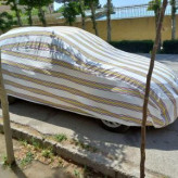 چادر ماشین نخی پشت کرکی مخصوص لیفان 620 (داخل پنبه ای، ضد خش و مقاوم به آفتاب)