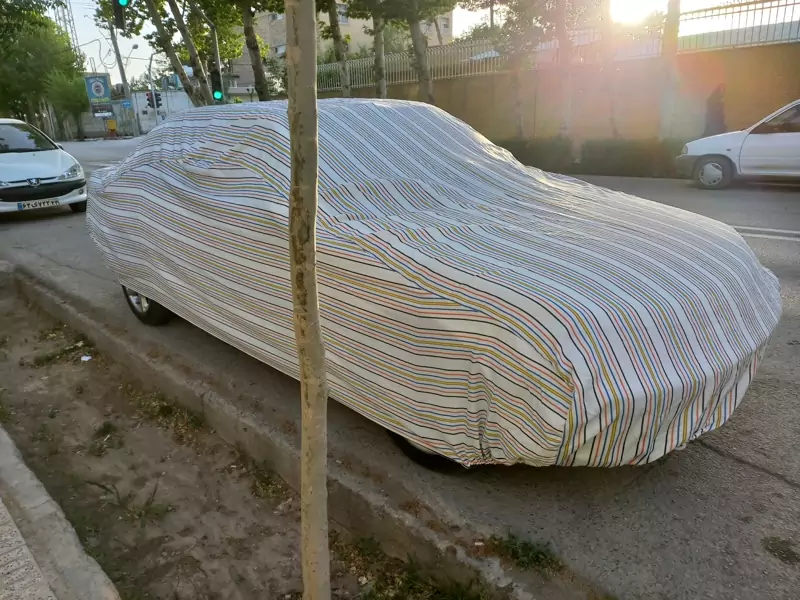چادر ماشین نخی پشت کرکی مخصوص روآ (داخل پنبه ای، ضد خش و مقاوم به آف