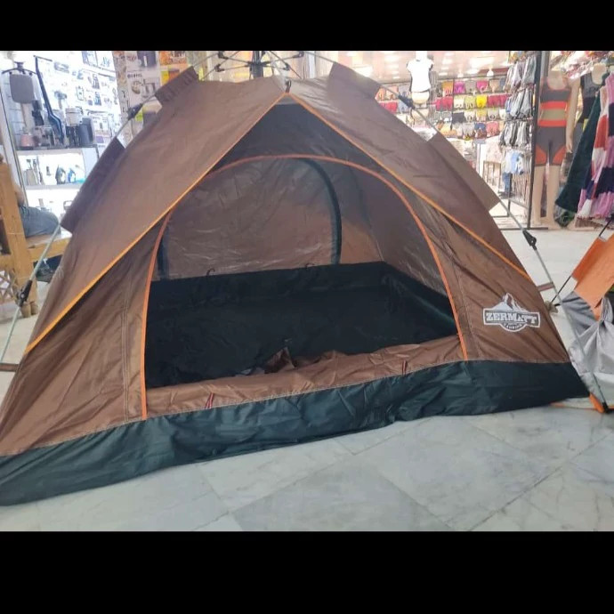 چادر کوهنوردی و مسافرتی اتوماتیک چتری ( نیلوفری ) 4 نفره مارک زرمات ( دو نفر خواب) ضد آب و آب گریز