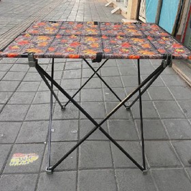 میز و صندلی 2 نفره مسافرتی تاشو و کم جا با تحمل وزن 100 کیلو (2صندلی 1 میز) کد2