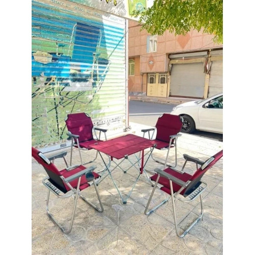 صندلی و میز مسافرتی تاشو(ست چهارنفره) مشخصات محصول