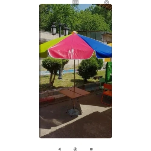 چتر سایبان قطر 2متر مخصوص میزوصندلی مسافرتی