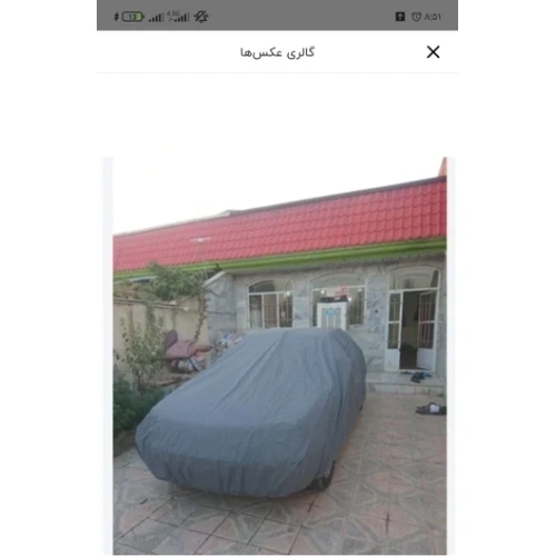 چادر ماشین پشت پنبه خارجی ضد اب 4 فصل مناسب پراید هاچ بک 111 132 206و...