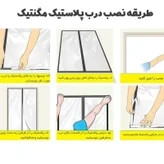 پرده طلق مغناطیسی عرض 120 سانتیمتر و ارتفاع 230 سانتیمتر ( 120.230)