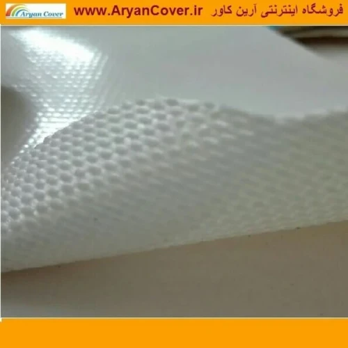 پارچه برزنت کانتینری عرض 2 متر درجه یک ضد آب رنگ سفید روشن وزن بالا چادرطبیعت